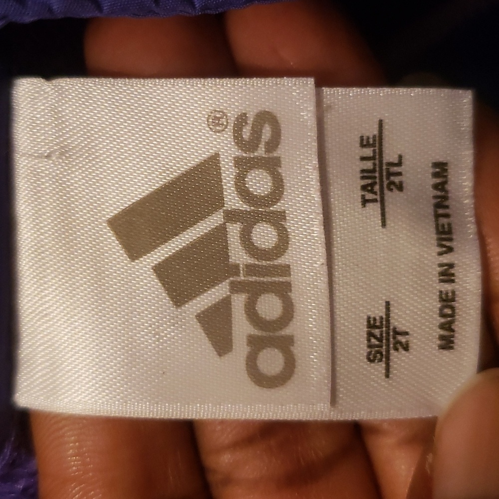 Adidas Girls Purple Jacket - Picture 3 of 12